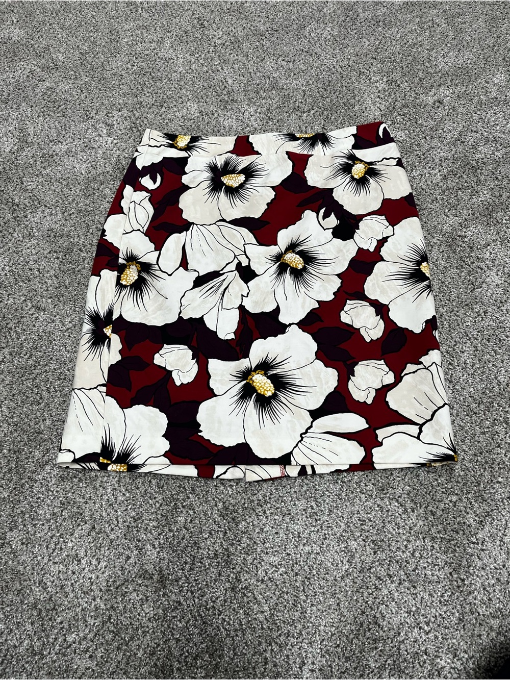 Floral Print Pencil Skirt